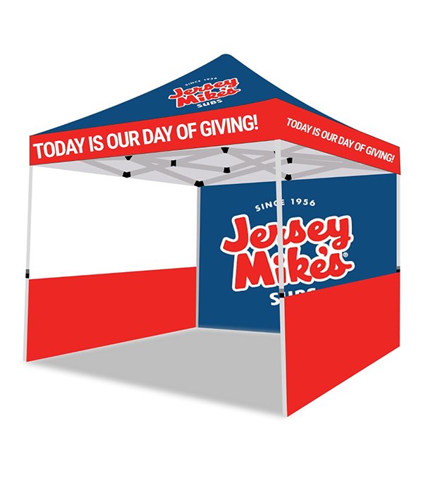 Jersey Mike's Subs Advertising Tent