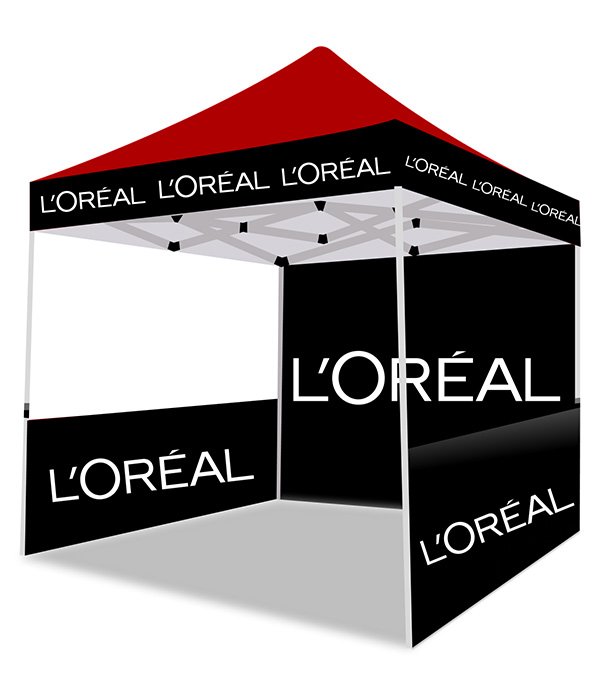 L'Oréal Advertising Pop Up Tent