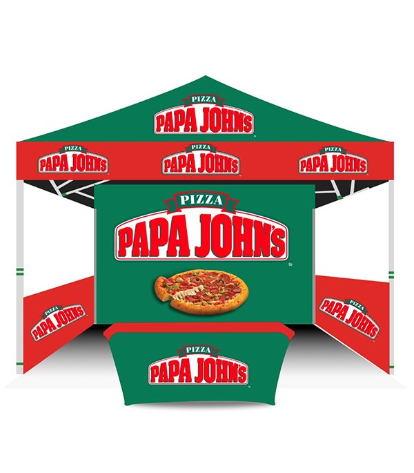 Papa Johns Pop Up Advertising Tent