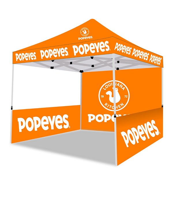 Popeyes Chicken Advertising Tent