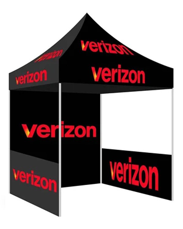 Verizon Pop Up Advertising Tent