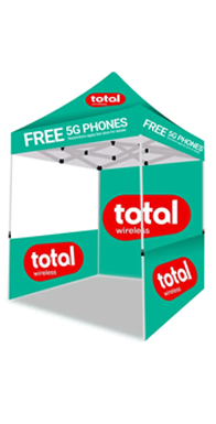 Total Wireless 5G Phone Advertising Canopy Tent