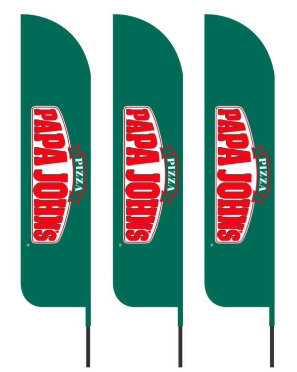 Papa Johns Feather Flags