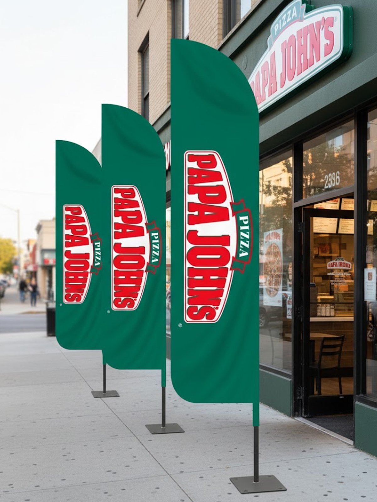 12ft-Papa-John’s-Outdoor-Advertising-Feather-Flags