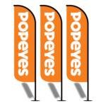 12ft Popeyes Advertising Flags
