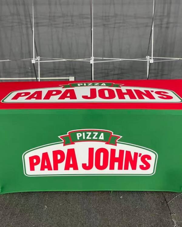 6 FT Custom Papa John’s Advertising Table Cover (6)