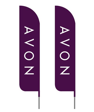 Avon Advertising Feather Flags