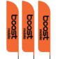 Boost Mobile Advertising Feather Flags