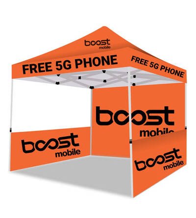 Boost Mobile Advertising Tent