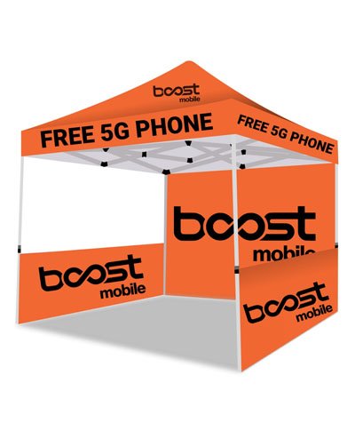 Boost Mobile Advertising Tent