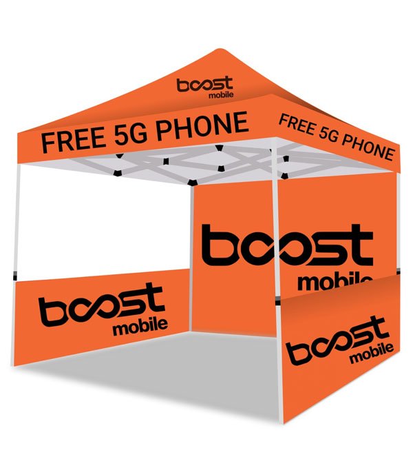 Boost Mobile Advertising Tent