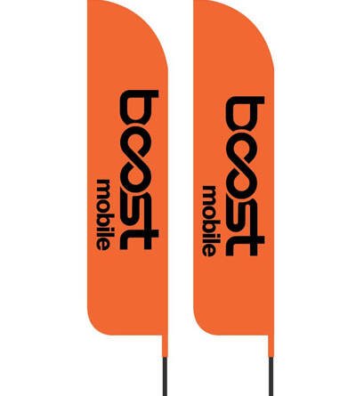 Boost Mobile Feather Flags