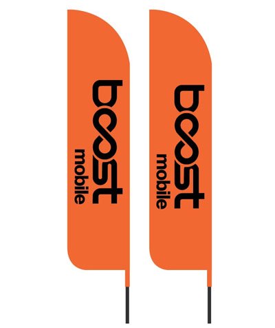 Boost Mobile Feather Flags