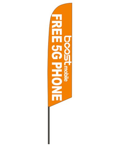 Boost Mobile Free Phone Feather Flags