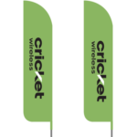 Cricket Wireless Advertising Feather Flags