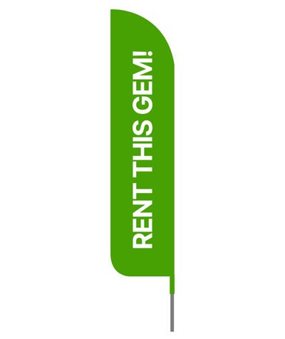 Custom Rent Feather Flag