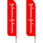 Johnson & Johnson Feather Flags
