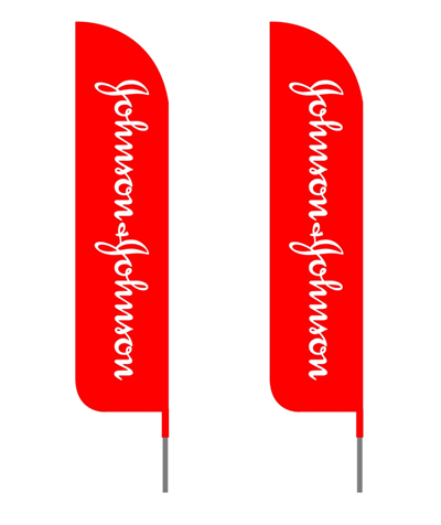 Johnson & Johnson Feather Flags