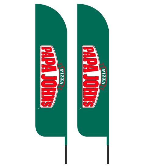 Papa Johns Feather Flags