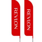 Revlon Advertising Feather Flags