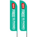 Total wireless Advertising Flags Pack of 2