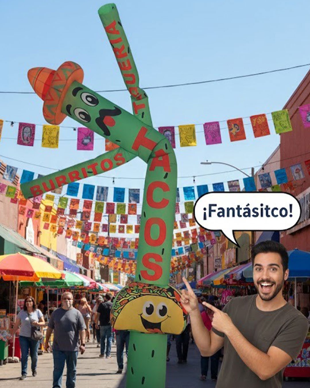 18ft Tacos Air Dancer Inflatable Tube Man