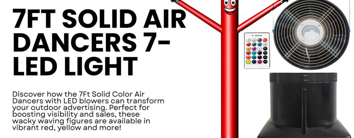 7Ft Solid Air Dancers 7-LED Light