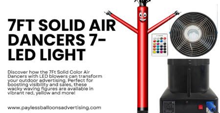 7Ft Solid Air Dancers 7-LED Light