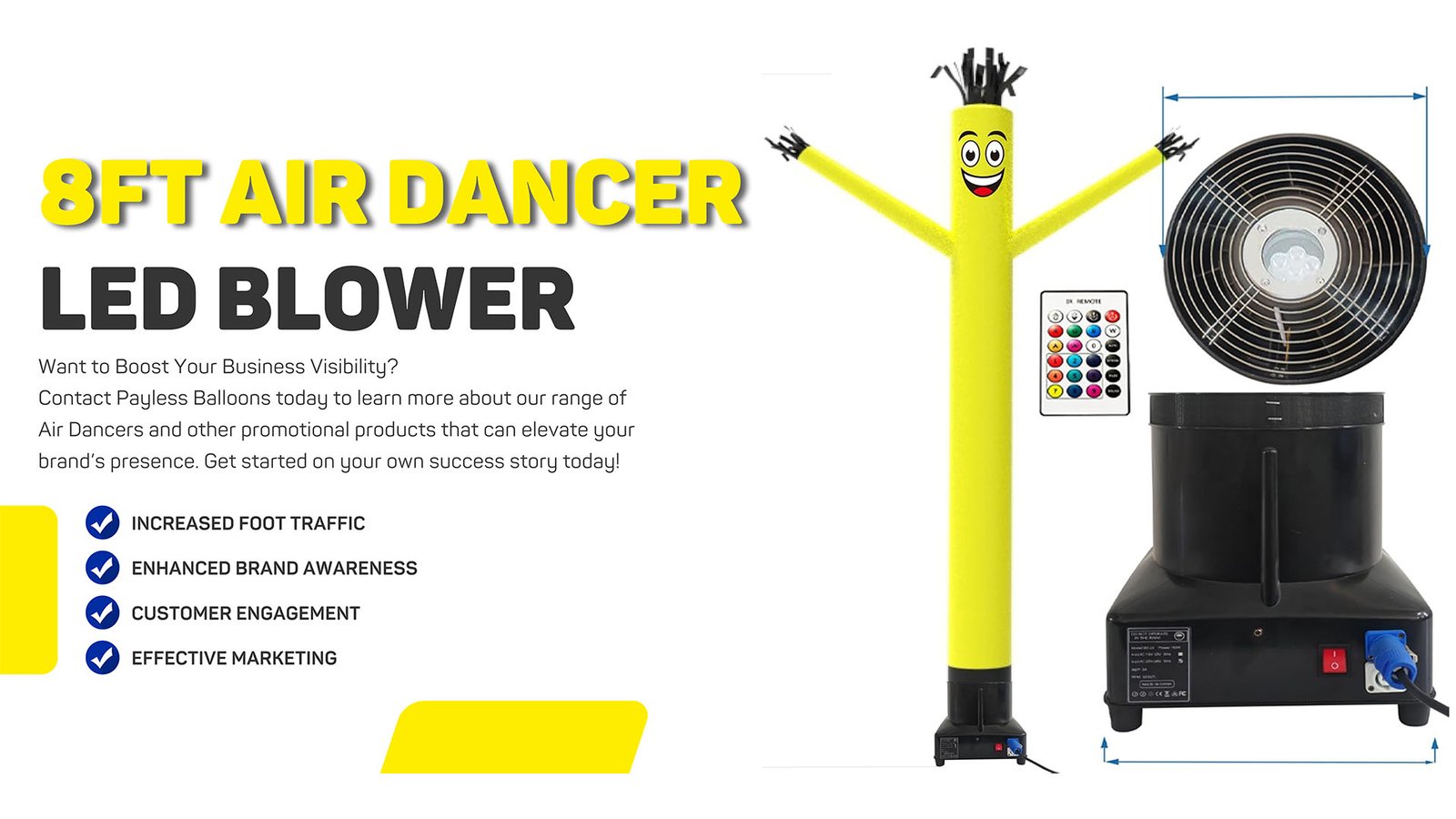 8ft Air Dancer LED Blower