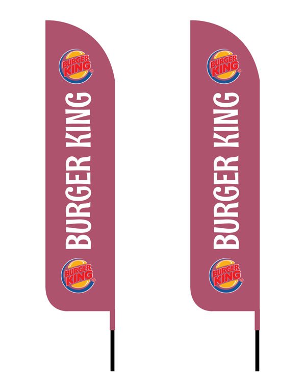 Burger King Advertising Feather Flags