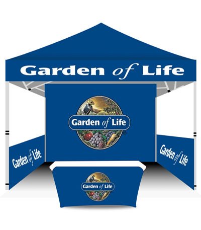 Garden of Life Advertising Tent