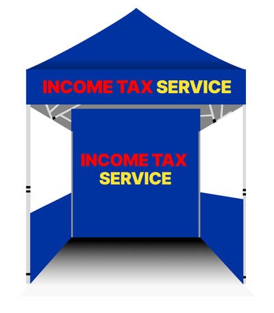 Income Tax Services Canopy Tent