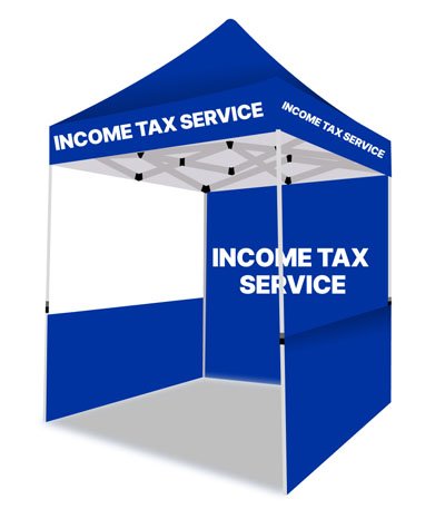 Income Tax Services Canopy Tent