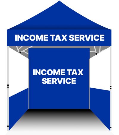 Income Tax Services Canopy Tent