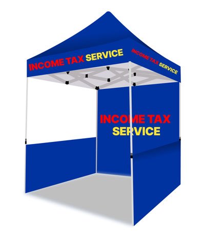 Income Tax Services Canopy Tent