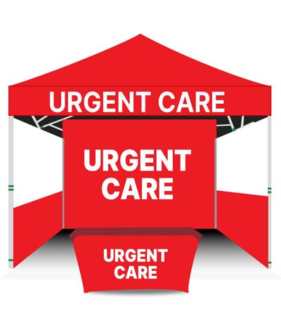 Urgent Care Advertising tent