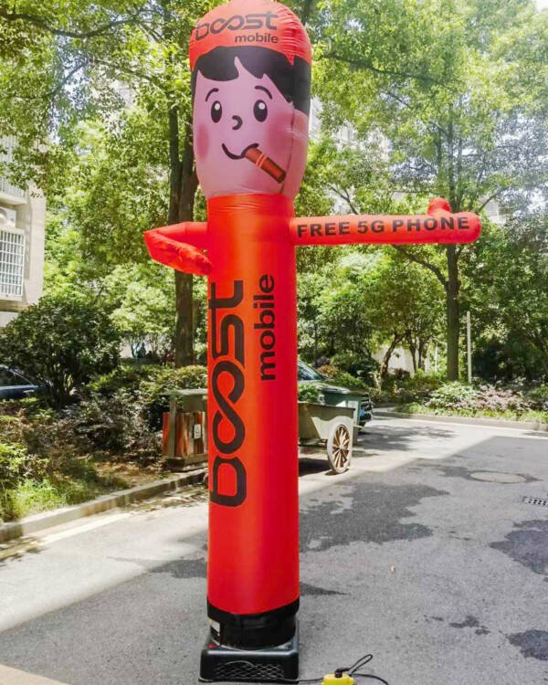 10ft Boost Mobile Waving Man Dancer Inflatable