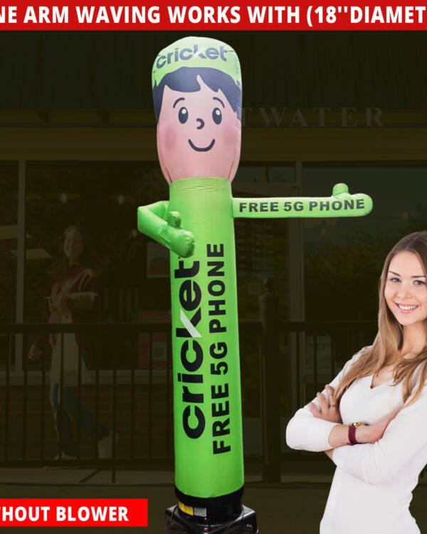 10ft Cricket Wireless Waving-Man Inflatable Guy – Works with 18-inch Diameter Blowers - Image 5