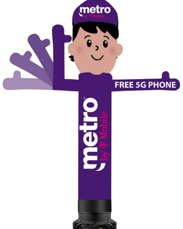 10ft Metro by T-Mobile Waving Man – Works with 18-inch Diameter Blowers - Image 13