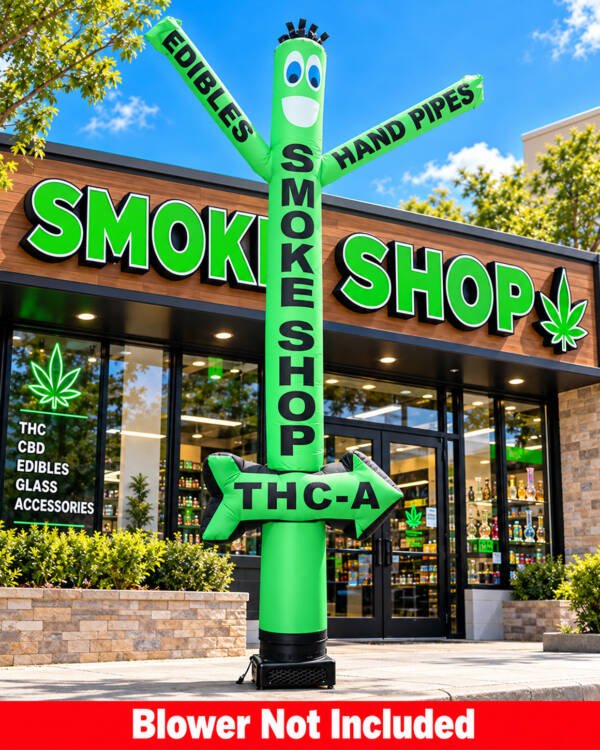 18ft Smoke Shop Edibles & Hand Pipes Air Inflatable Dancer