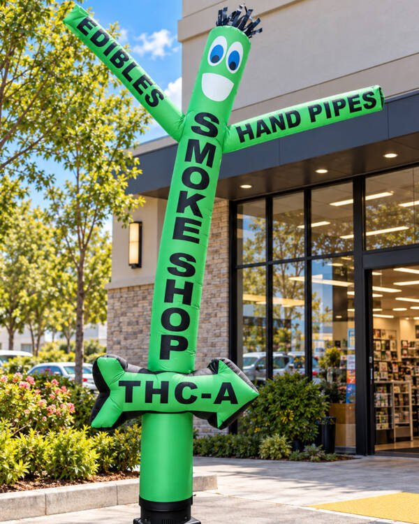 18ft Smoke Shop Edibles & Hand Pipes Air Inflatable Dancer