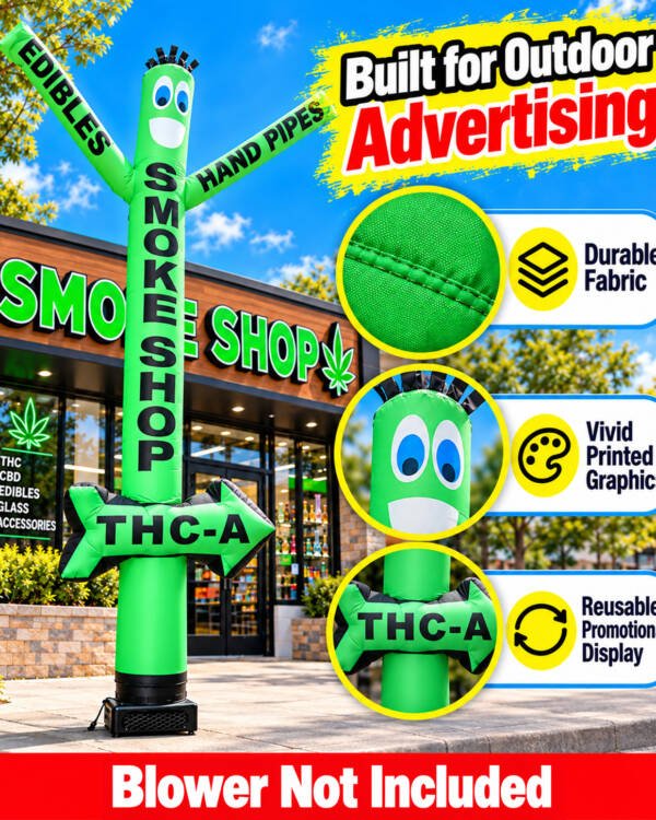 18ft Smoke Shop Edibles & Hand Pipes Air Inflatable Dancer