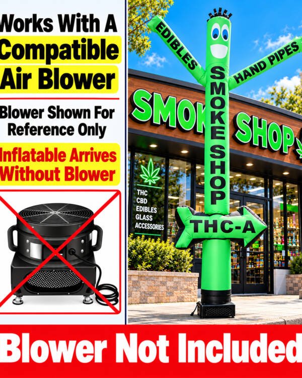 18ft Smoke Shop Edibles & Hand Pipes Air Inflatable Dancer
