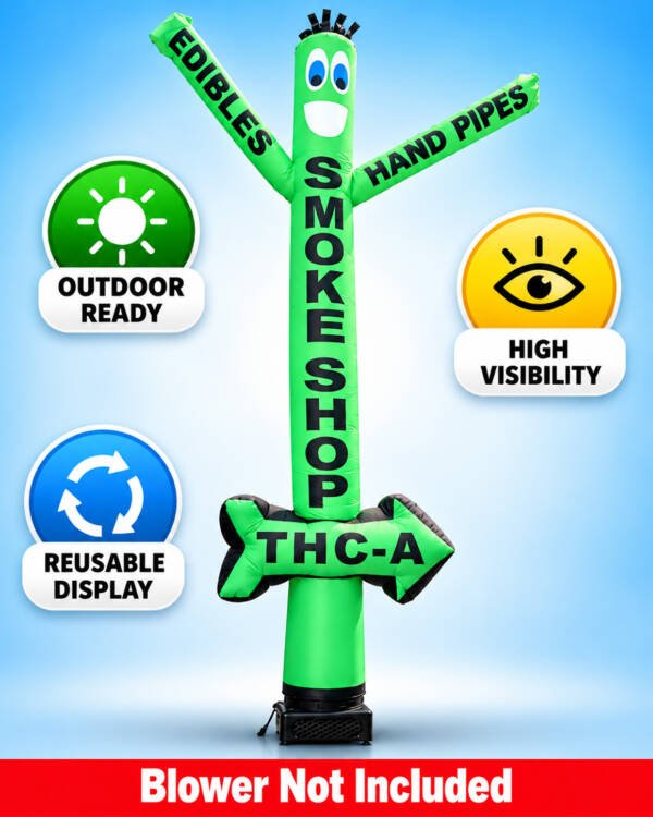 18ft Smoke Shop Edibles & Hand Pipes Air Inflatable Dancer