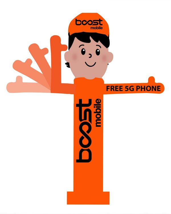 Boost Mobile Waving Man