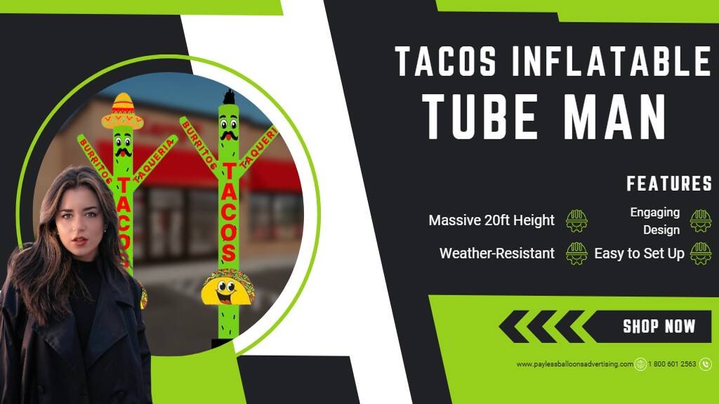 Tacos Inflatable Sky Tube Man