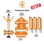 Popeyes Premium Marketing Pack – Complete Set with 20ft Air Dancer Inflatable, 6ft Table Cover, 5x5 Canopy Tent & 12ft Advertising Feather Flags