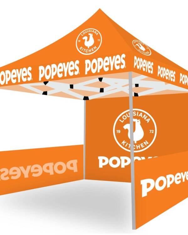 Popeyes-10x10 Advertising Canopy Tent