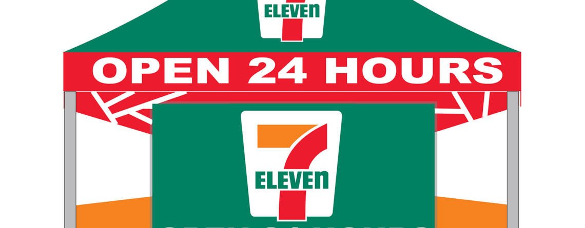 7-Eleven 10x10 Outdoor Advertising Canopy Tent