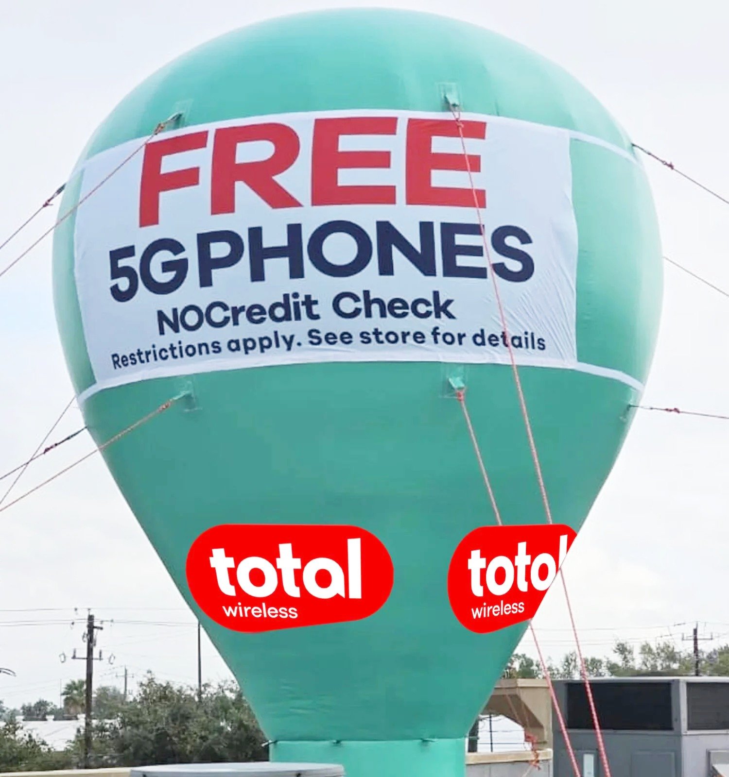 22ft Total Wireless rooftop balloon
